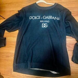 Dolce & Gabbana Dark Navy crew neck long sleeve thermal